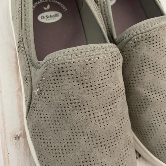 DR. SCHOLL’S Gray Suede Slip On Loafers - Picture 2 of 11